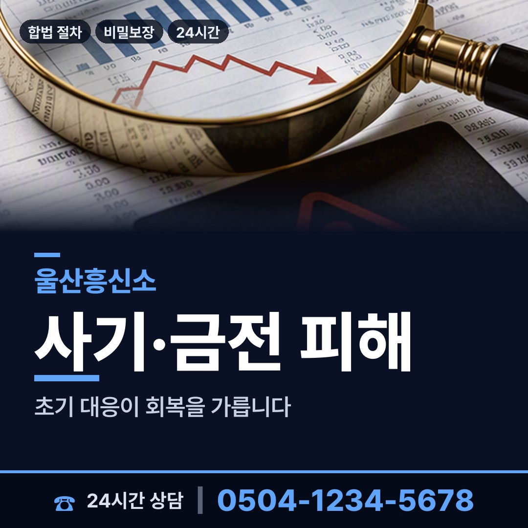 울산 청량읍 투자사기조사 상담 안내